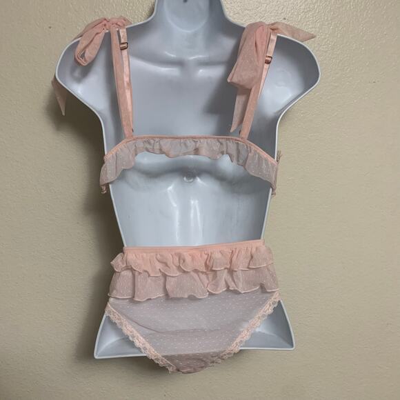 Chelsea28 Lace W/ Ribbons Lingerie Set Womens Size M - Picture 3 of 9